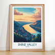 Rhine Valley Minimalist Wall Art
