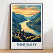 Rhine Valley Minimalist Wall Art