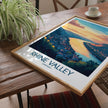 Rhine Valley Retro Travel Illustration