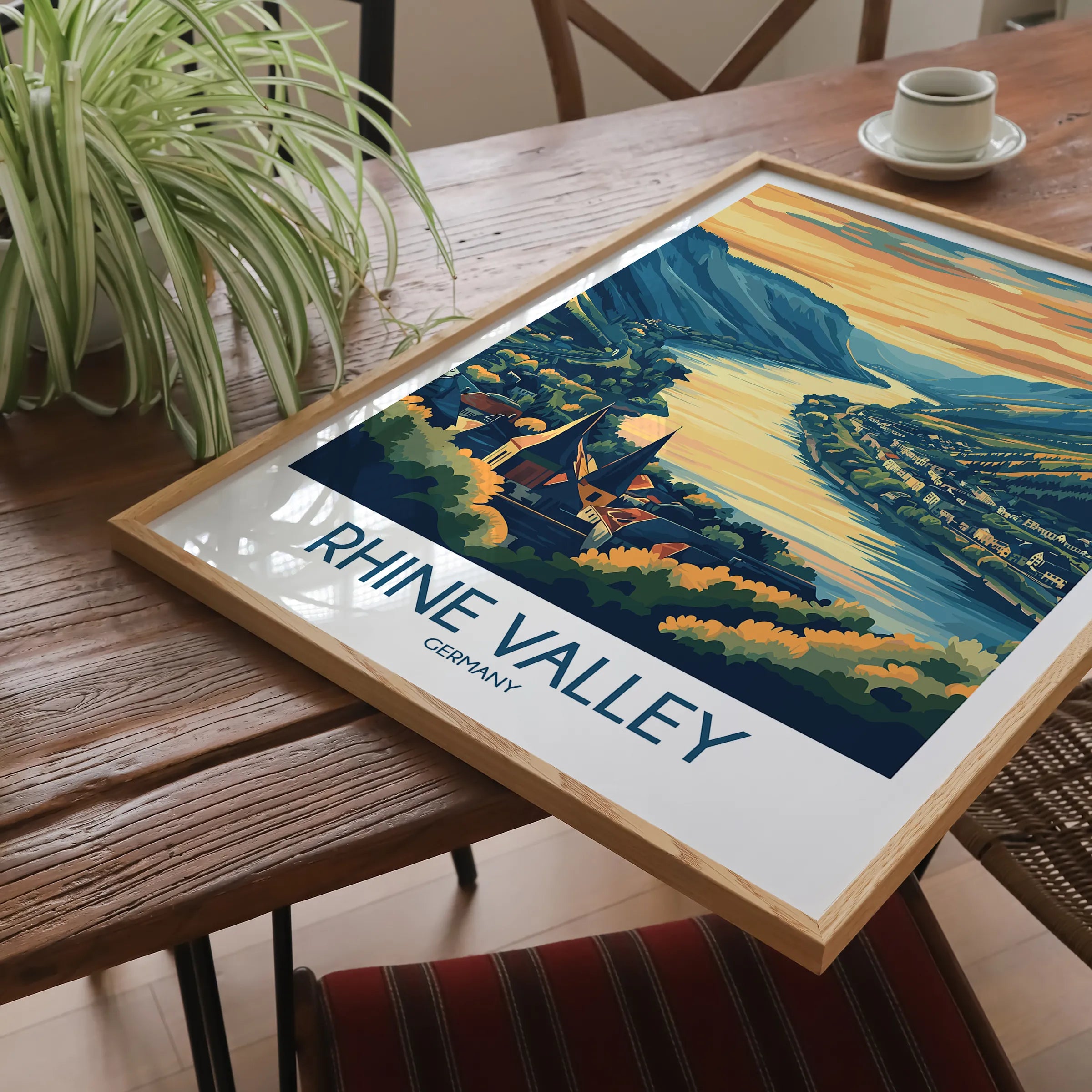 Rhine Valley Souvenir Poster Print