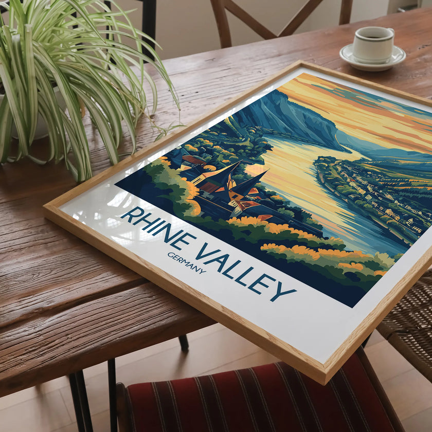 Rhine Valley Souvenir Poster Print