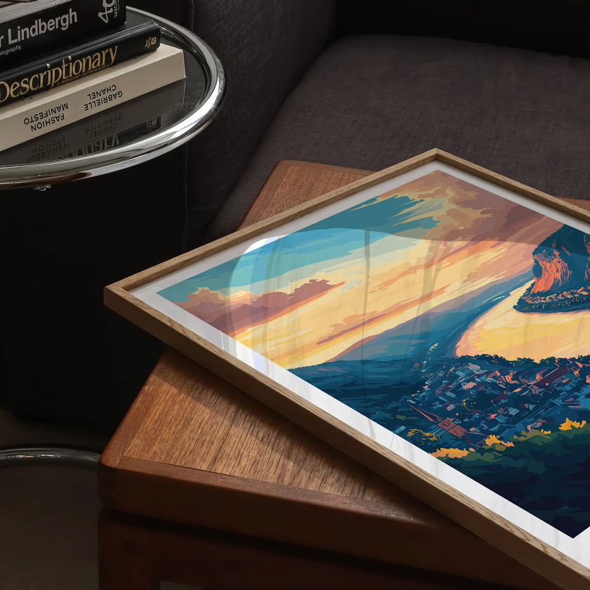 Rhine Valley Vintage Style Print
