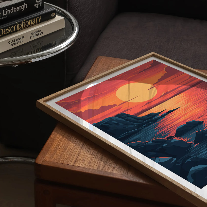 Rhodes Vintage Style Print
