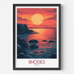 Rhodes Vintage Style Print