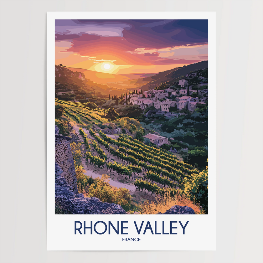 Rhone Valley Destination Art Gift