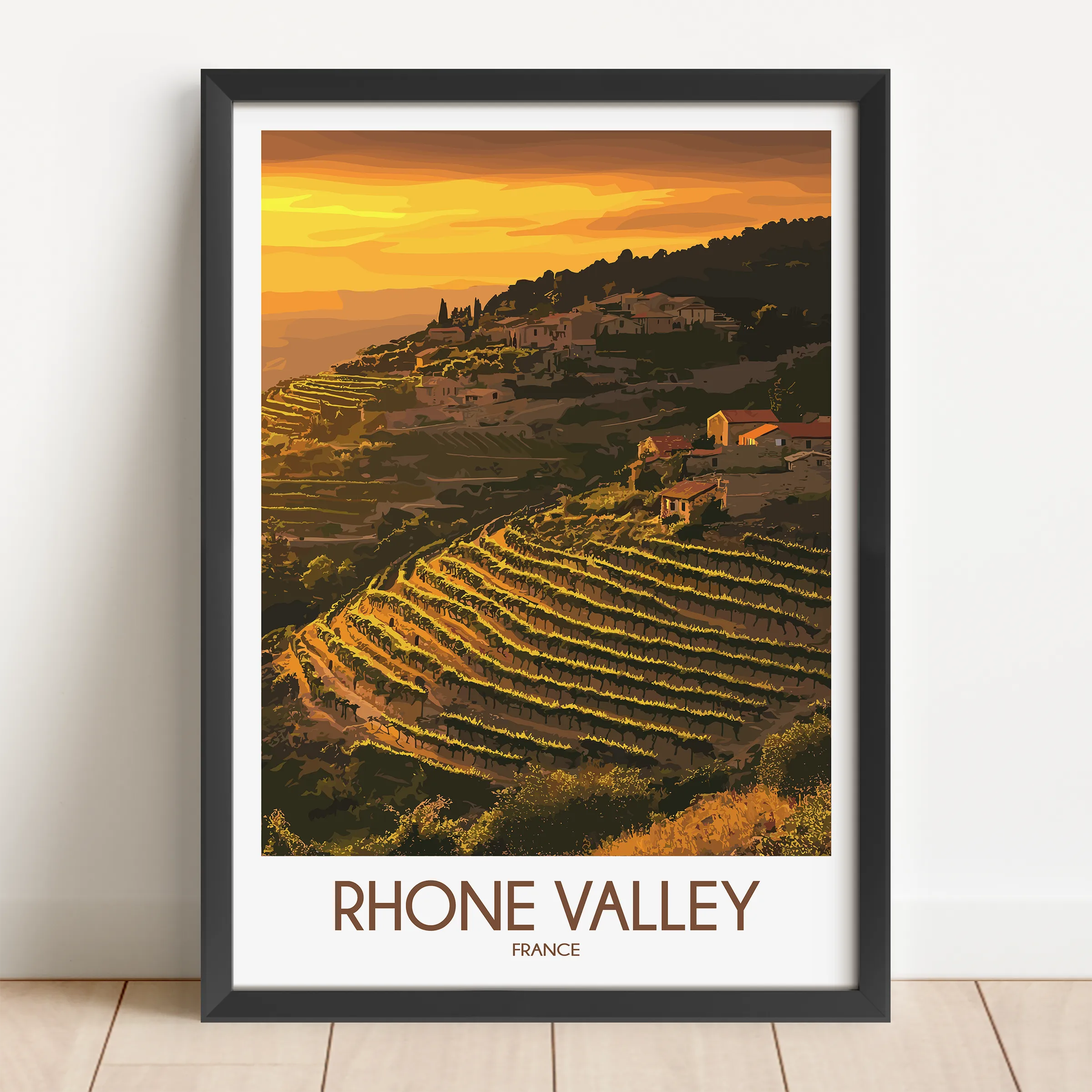 Rhone Valley Destination Art Gift