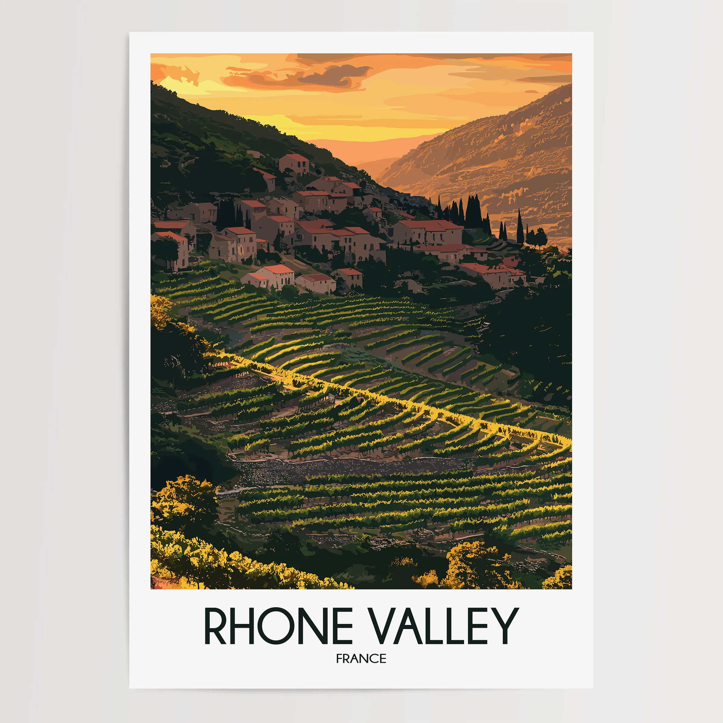 Rhone Valley Gallery Quality Print