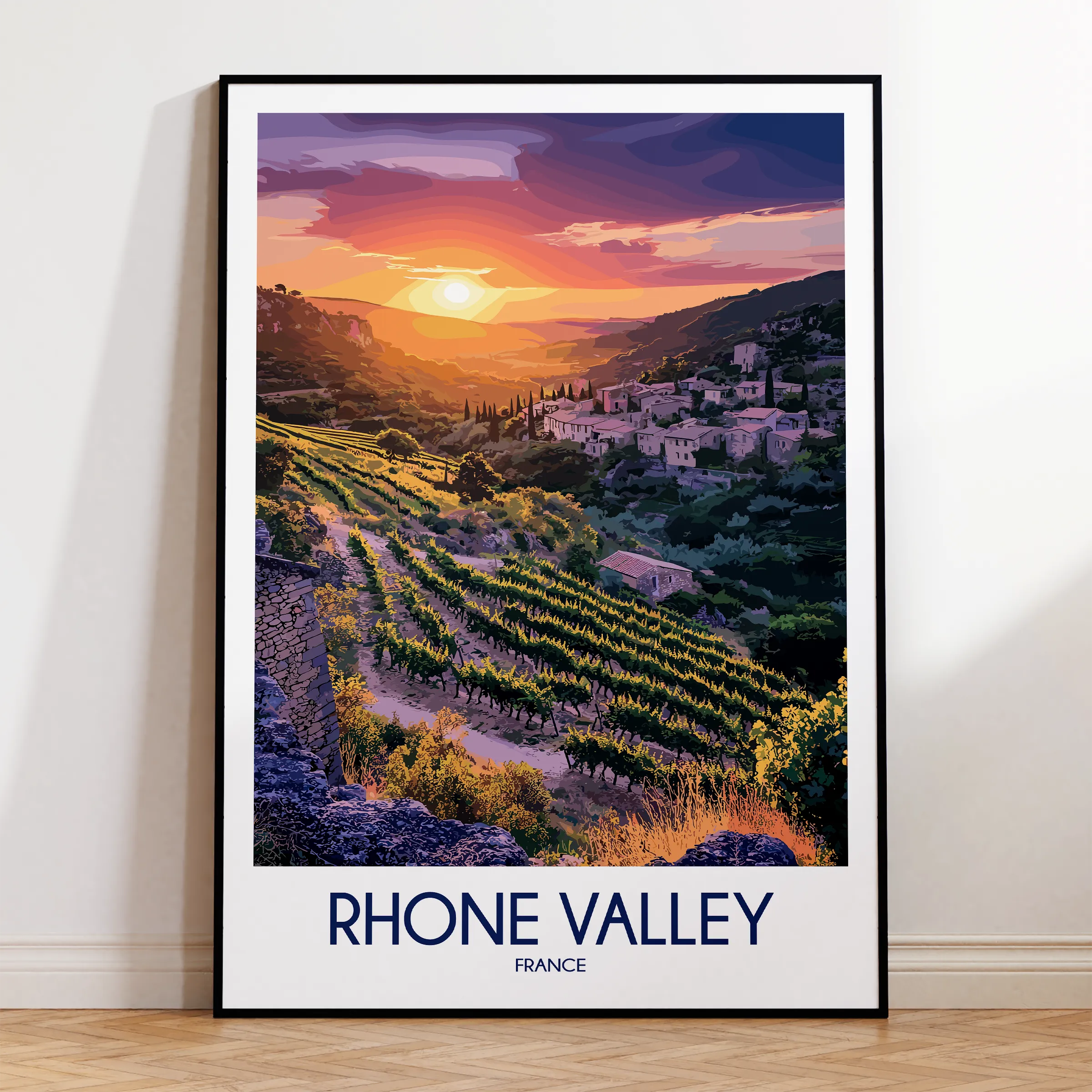 Rhone Valley Minimalist Wall Art