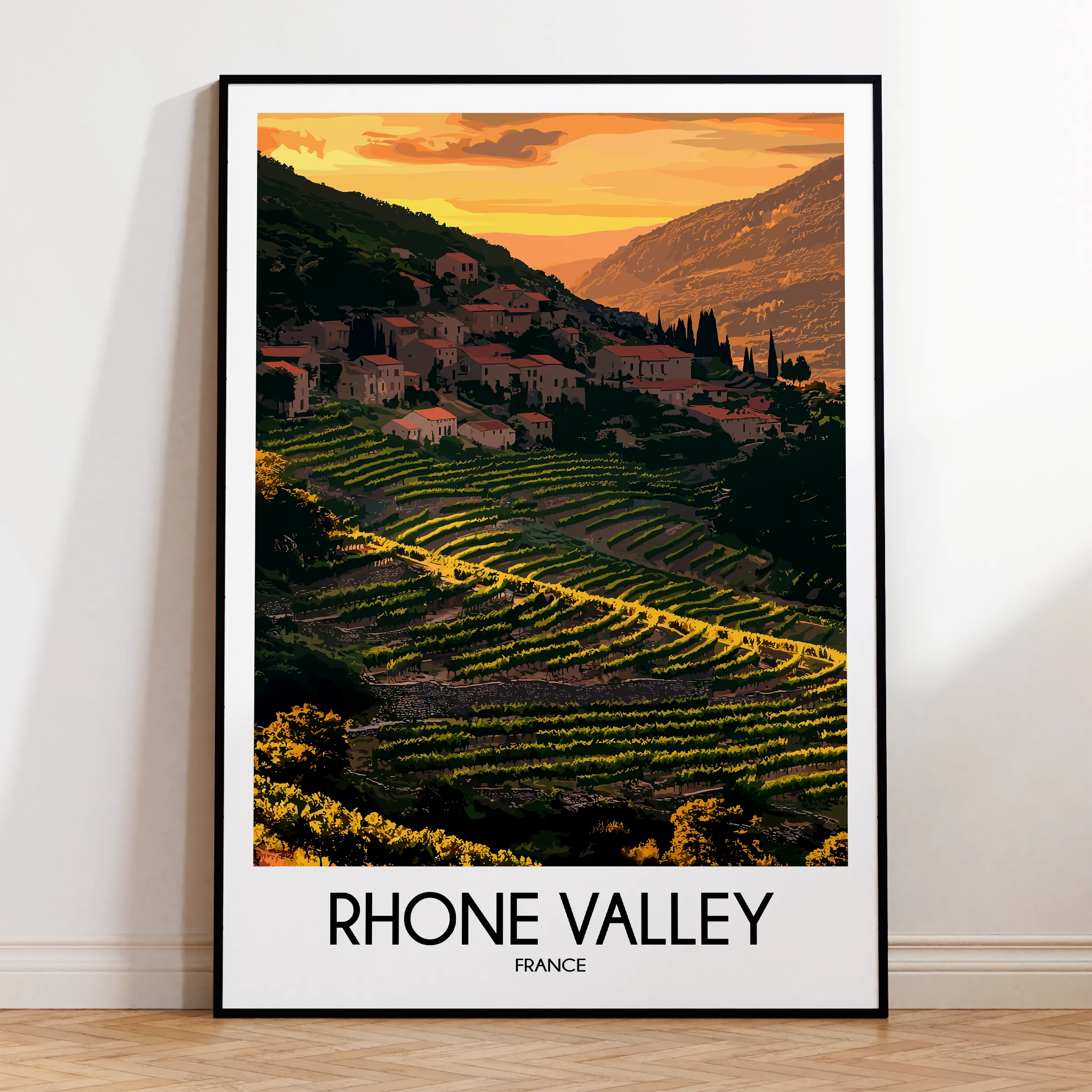 Rhone Valley Minimalist Wall Art