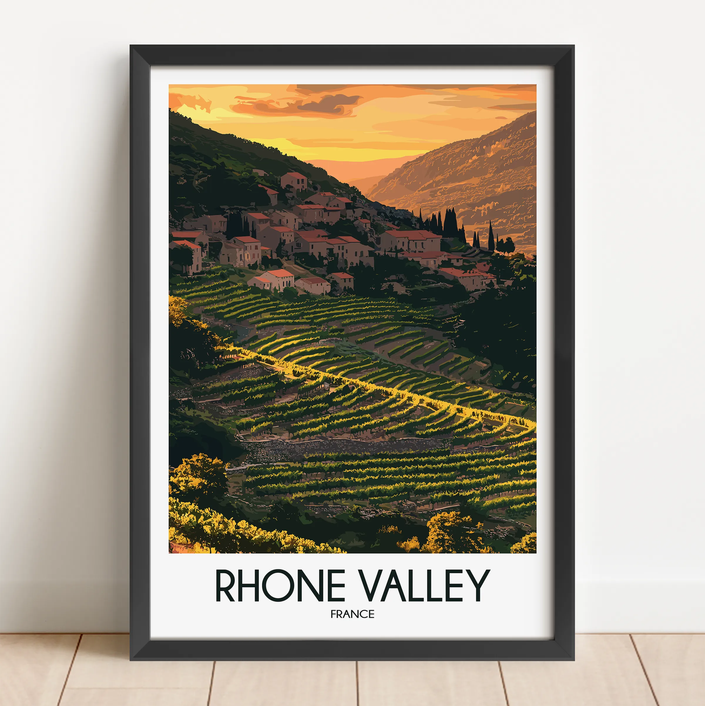 Rhone Valley Souvenir Poster Print