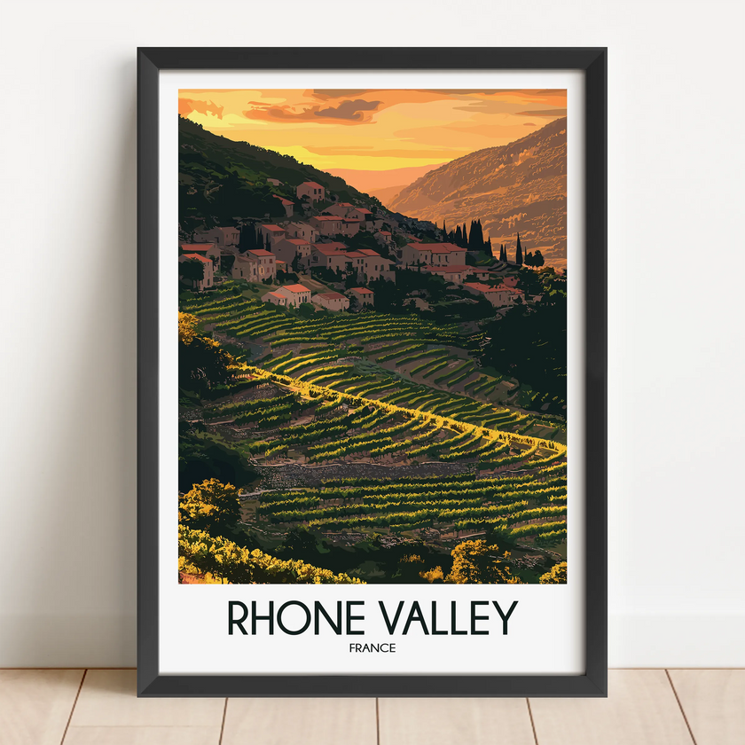 Rhone Valley Souvenir Poster Print