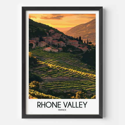 Rhone Valley Vintage Style Print