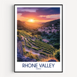Rhone Valley Vintage Style Print