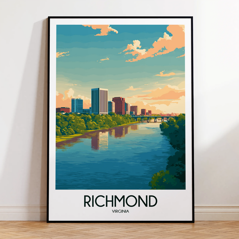 Richmond Retro Travel Illustration
