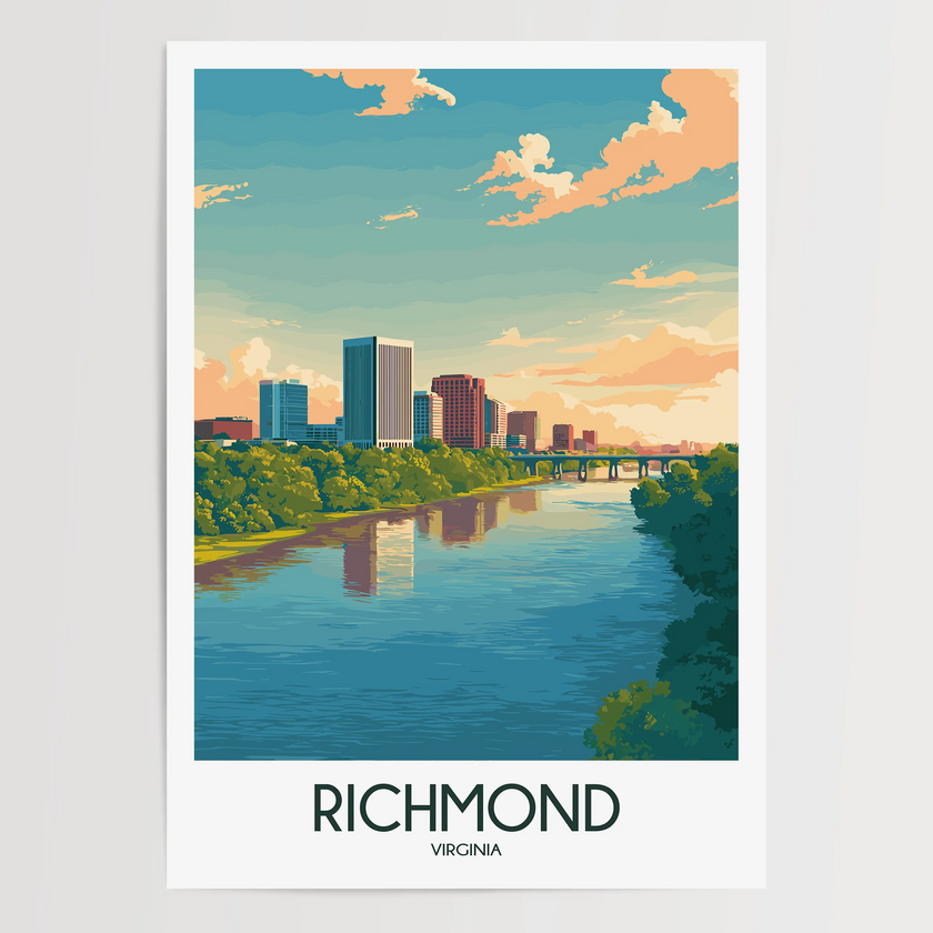 Richmond Vintage Style Print