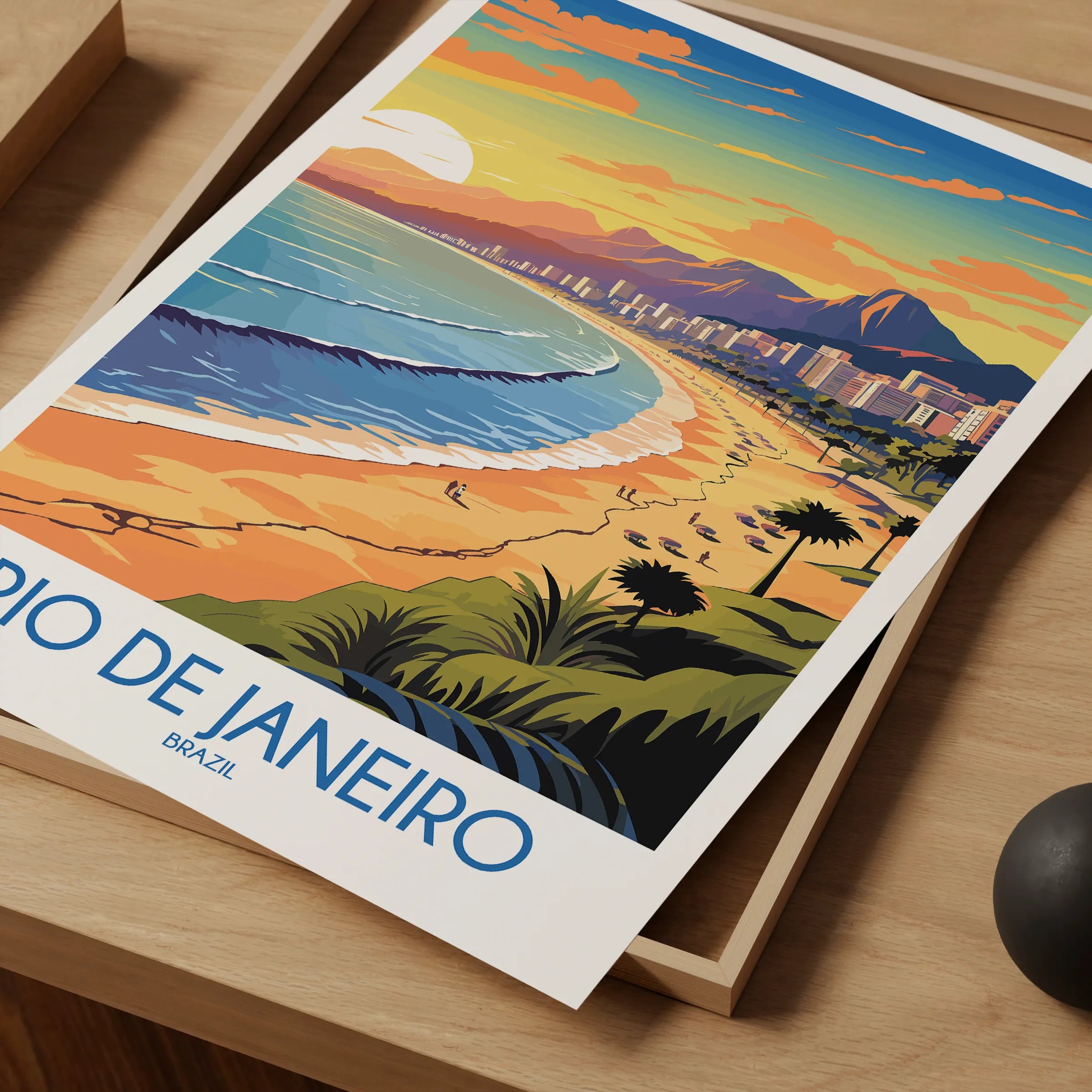 Rio De Janeiro Modern Travel Poster