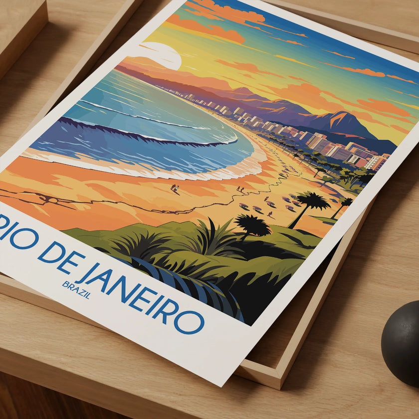 Rio De Janeiro Modern Travel Poster