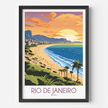 Rio De Janeiro Modern Travel Poster