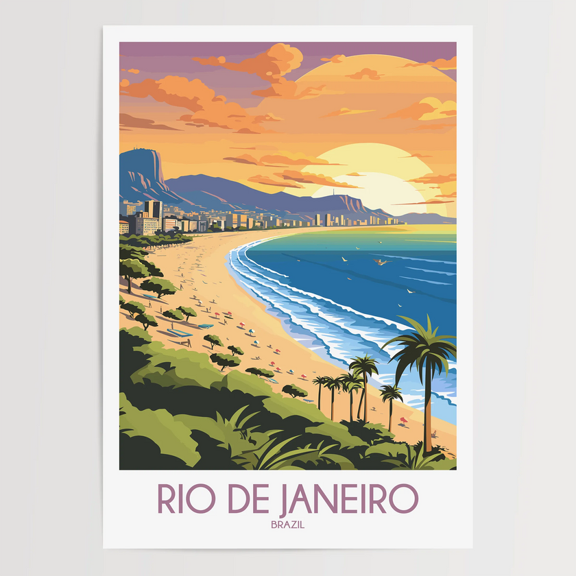 Rio De Janeiro Scenic Landscape Art