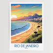 Rio De Janeiro Vintage Style Print