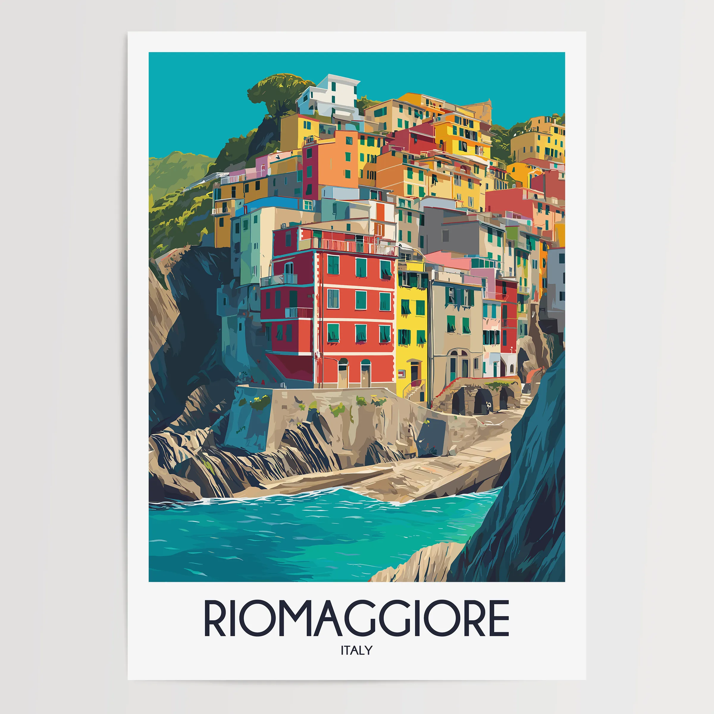 Riomaggiore Minimalist Wall Art