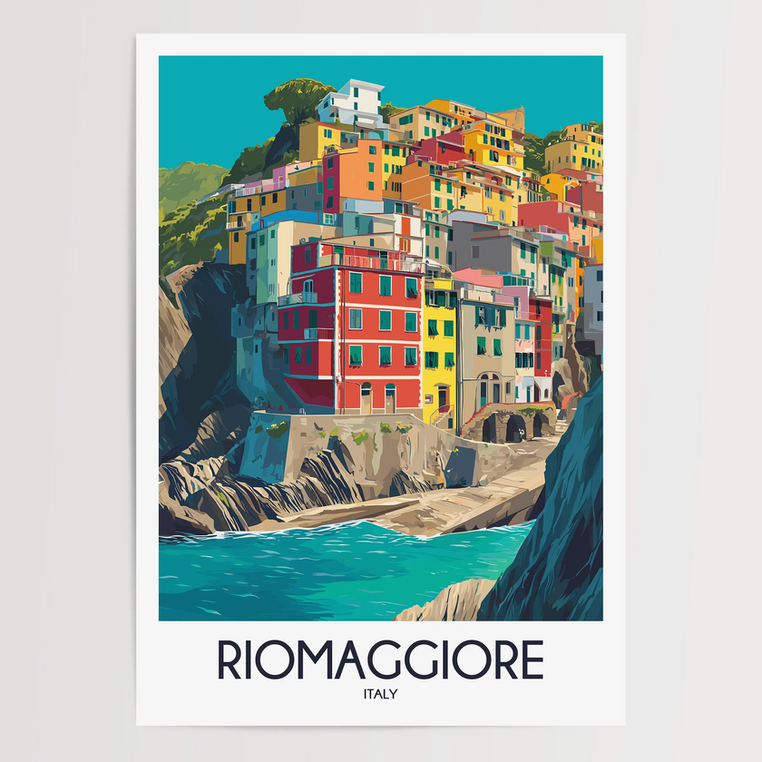 Riomaggiore Minimalist Wall Art