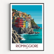 Riomaggiore Modern Travel Poster