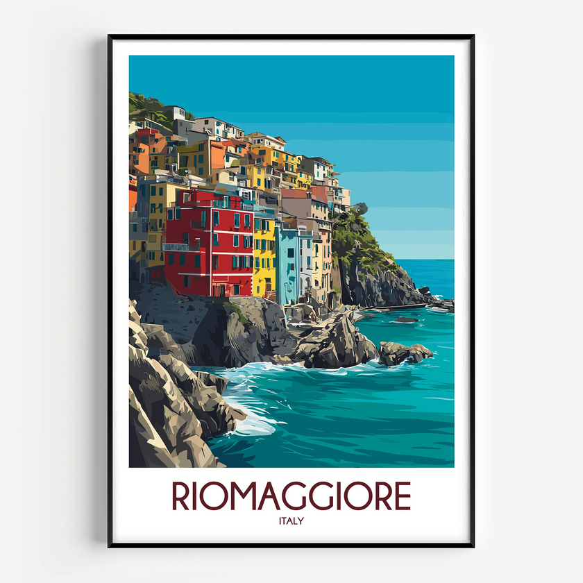 Riomaggiore Modern Travel Poster