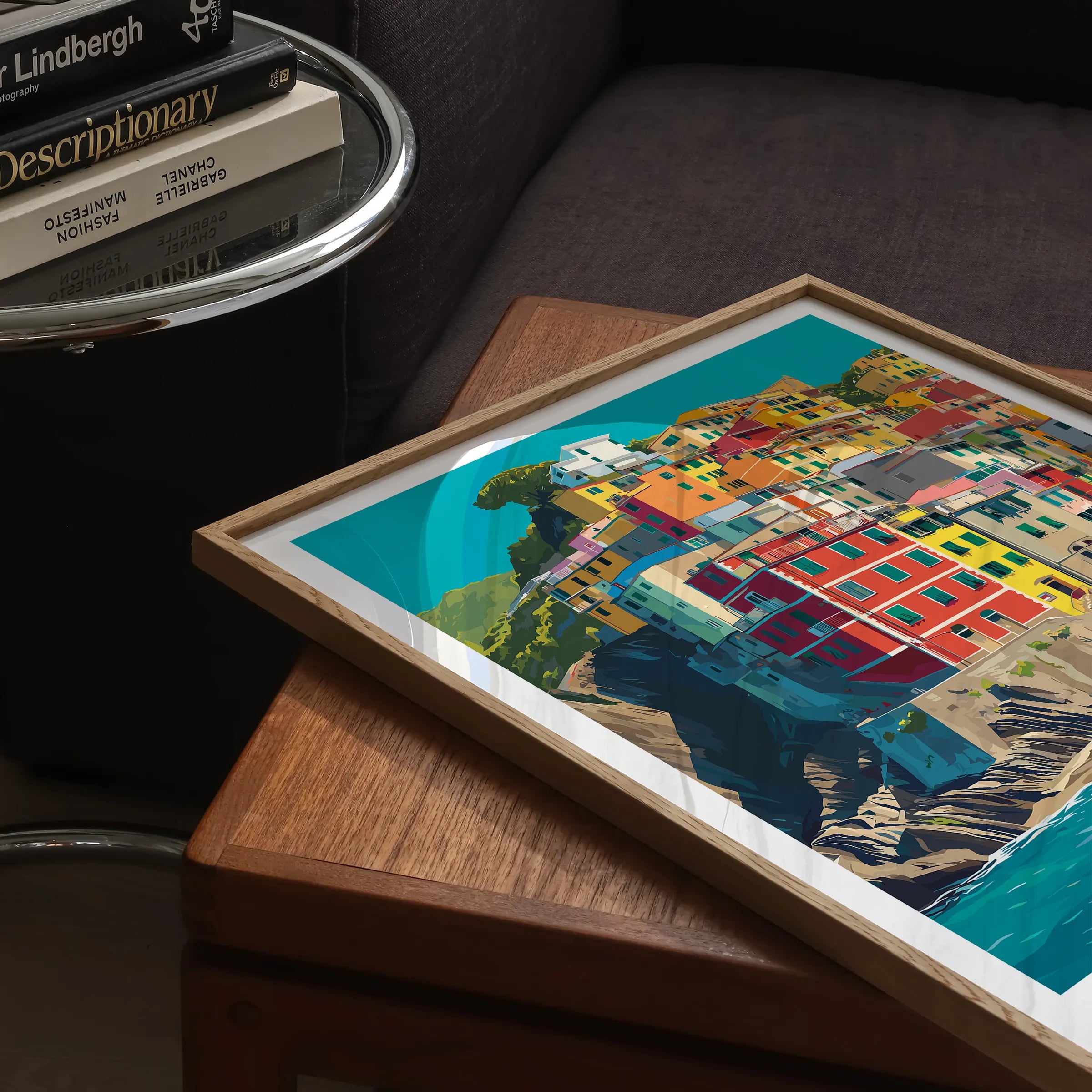 Riomaggiore Retro Travel Illustration