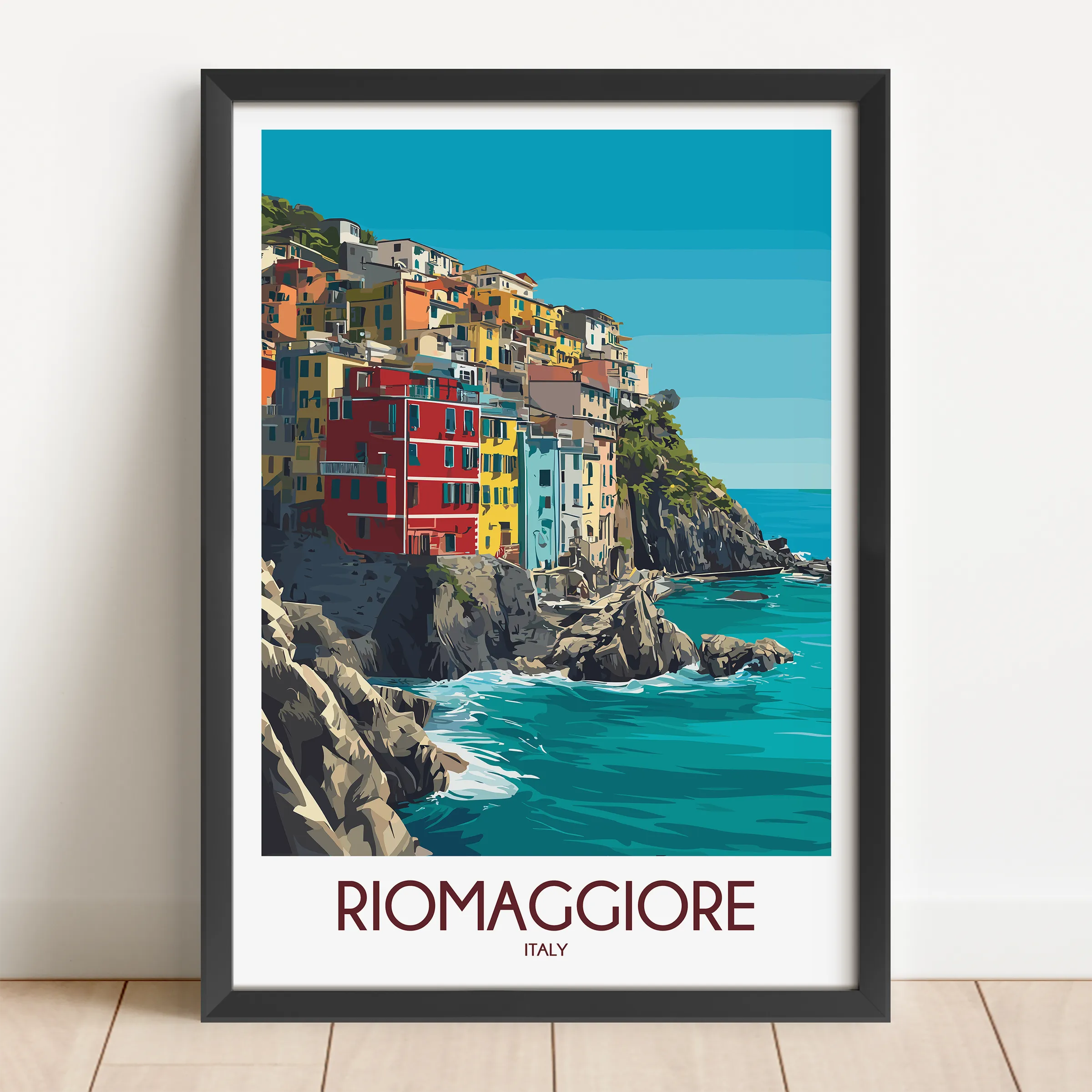 Riomaggiore Scenic Landscape Art