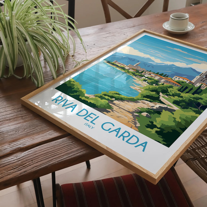 Riva Del Garda Modern Travel Poster