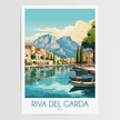 Riva Del Garda Modern Travel Poster