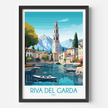 Riva Del Garda Modern Travel Poster