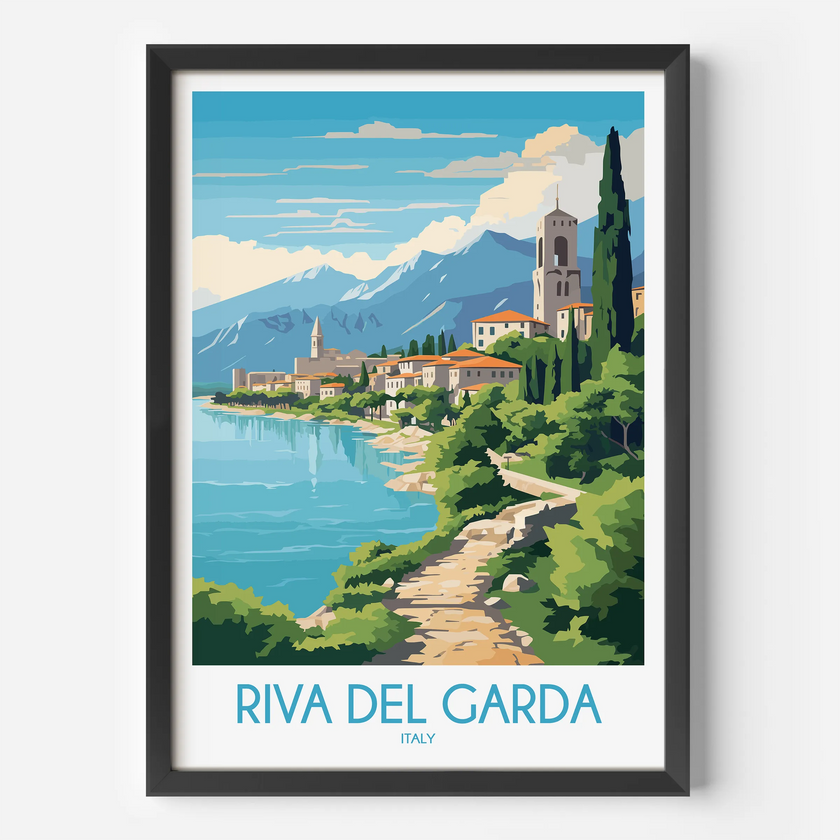 Riva Del Garda Souvenir Poster Print