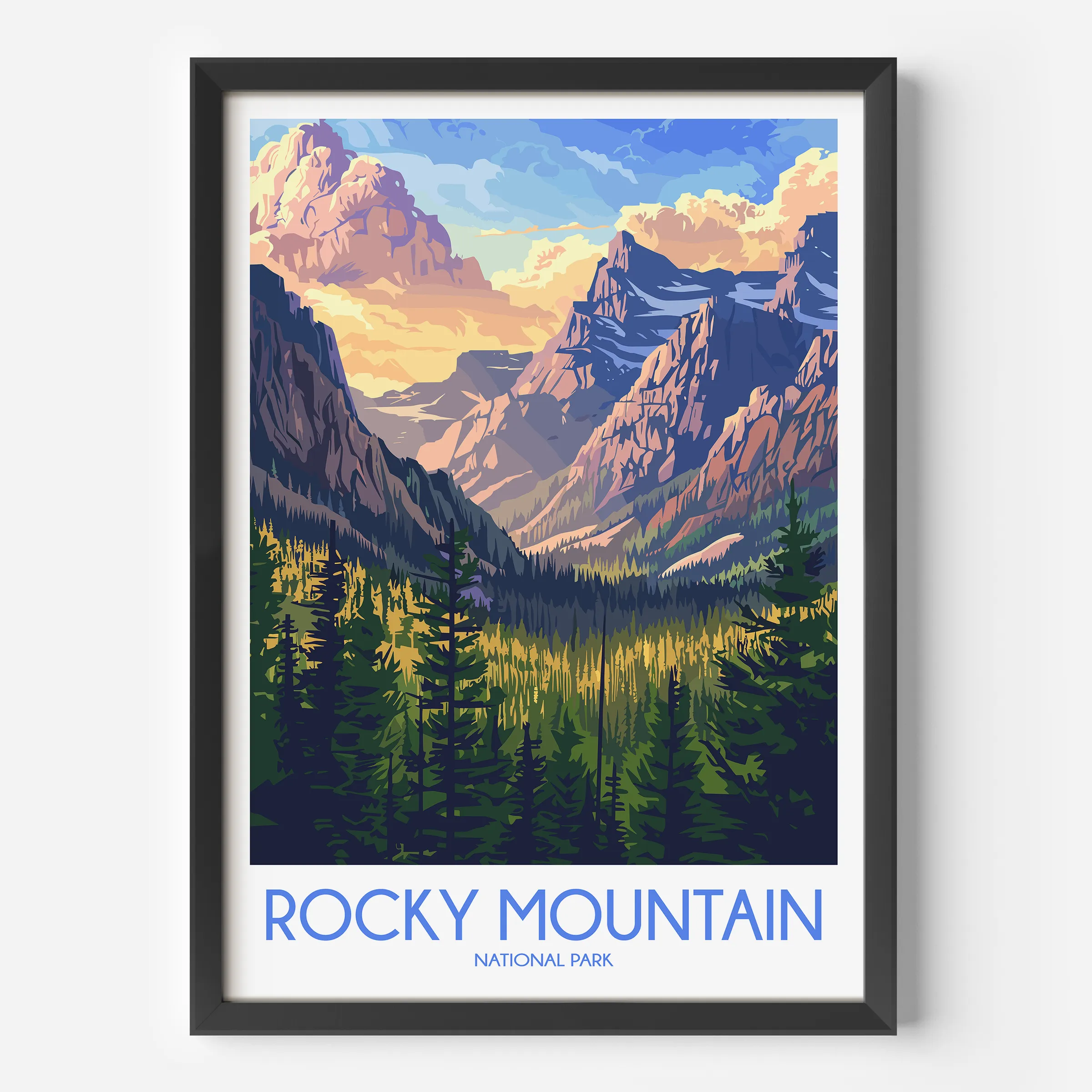 Rocky Mountain Minimalist Wall Art