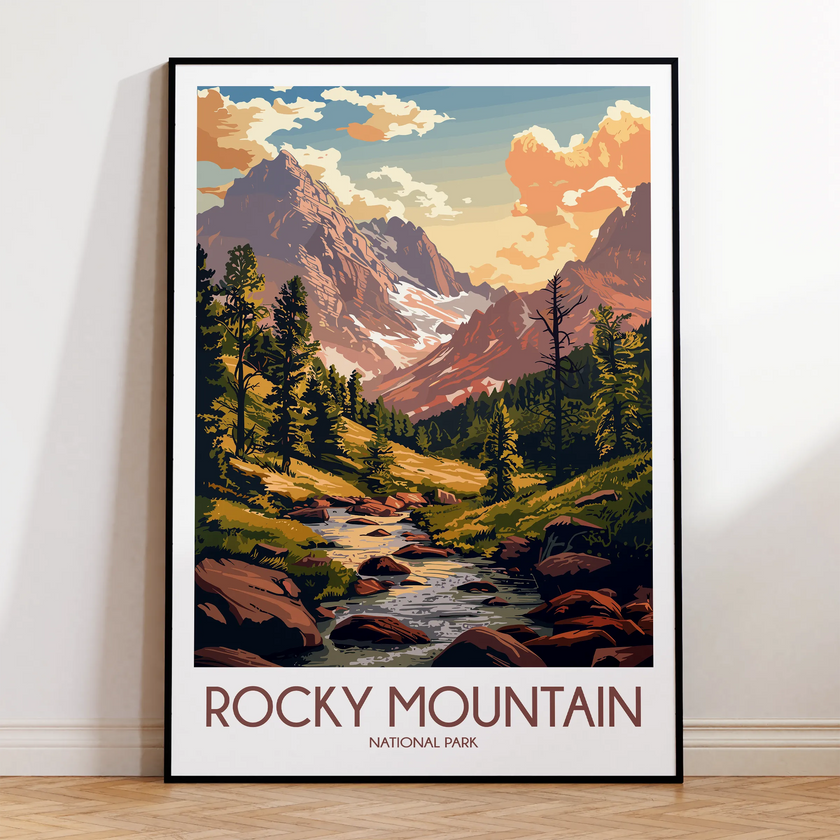 Rocky Mountain Minimalist Wall Art