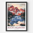 Rocky Mountain Modern Travel Poster
