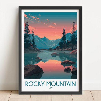 Rocky Mountain National Park Destination Art Gift
