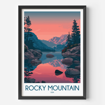 Rocky Mountain National Park Destination Art Gift