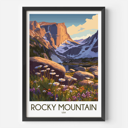 Rocky Mountain National Park Destination Art Gift