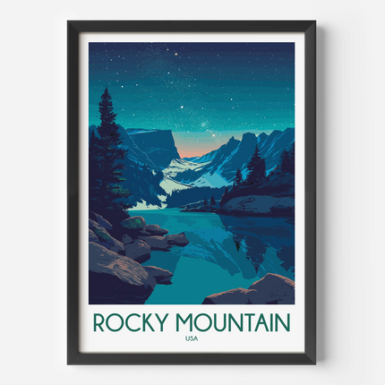 Rocky Mountain National Park Destination Art Gift