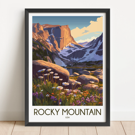Rocky Mountain National Park Minimalist Wall Art