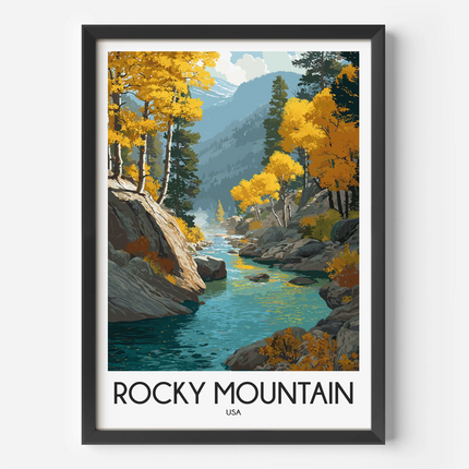 Rocky Mountain National Park Souvenir Poster Print