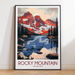 Rocky Mountain Scenic Landscape Art