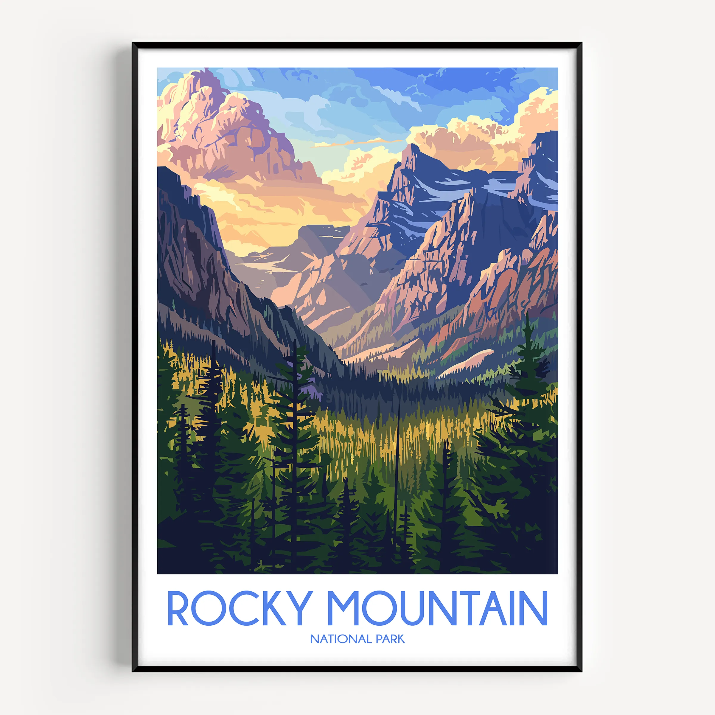 Rocky Mountain Souvenir Poster Print