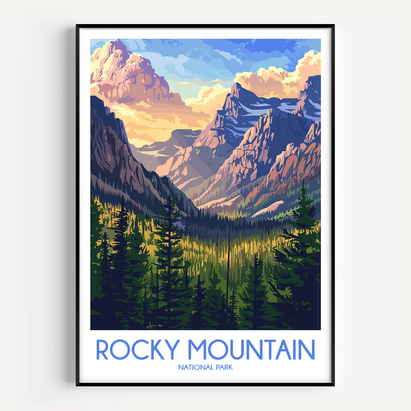 Rocky Mountain Souvenir Poster Print