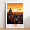 Rome Destination Art Gift