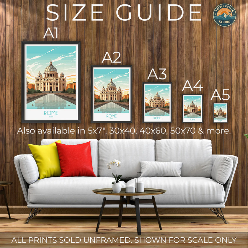 Rome Modern Travel Poster