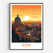 Rome Modern Travel Poster