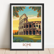 Rome Retro Travel Illustration